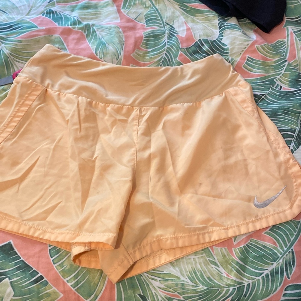 nike pastel orange shorts